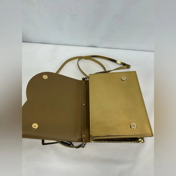Dolce & Gabbana Gold DG Logo Crossbody Bag - Picture 9 of 12